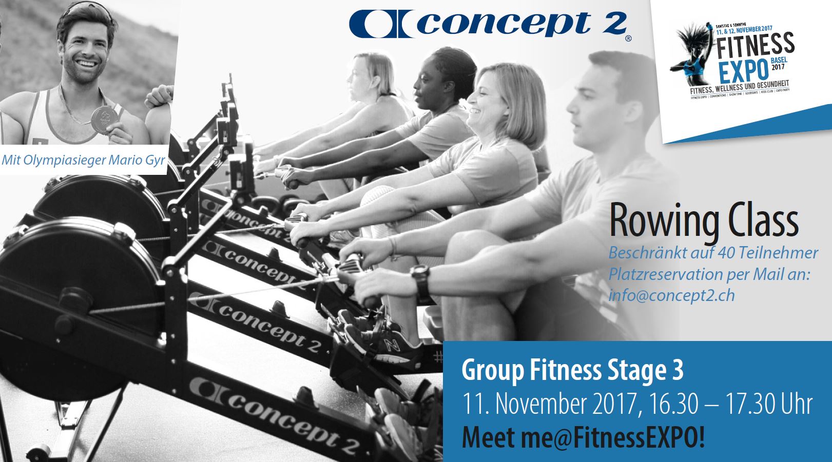 Fitness Expo concept2 Rowing class